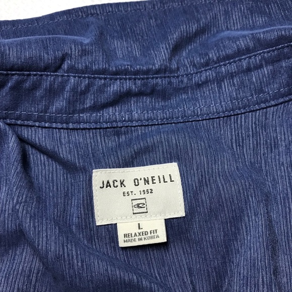 Jack O'Neill Collection Men's Short Sleeve blue Shirt Size L - Picture 9 of 9
